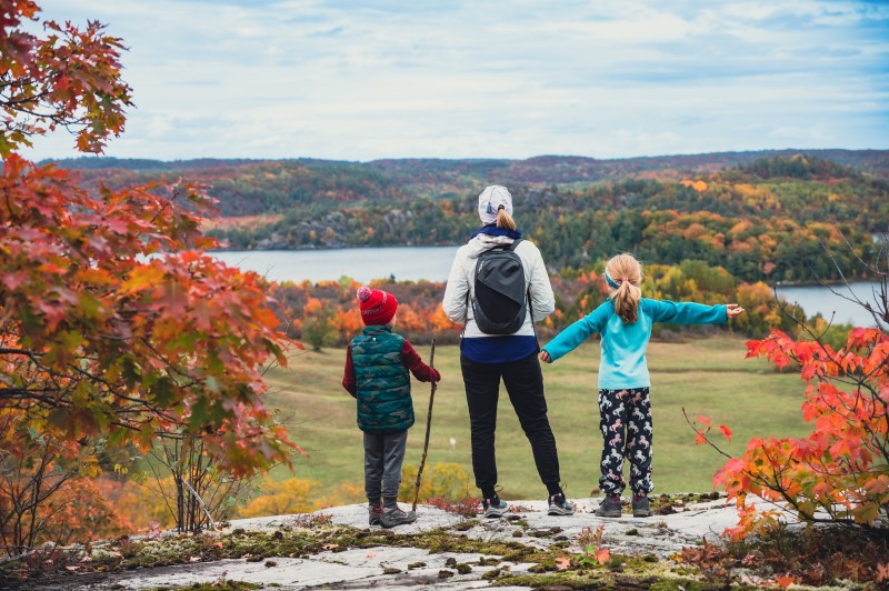 Hiking to a lookout