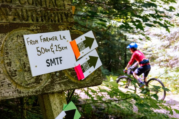 A racer on the course