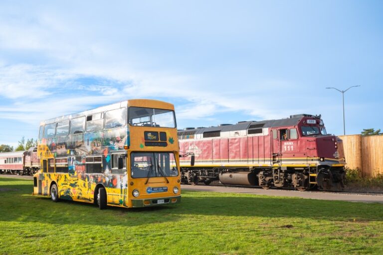 Bus and train