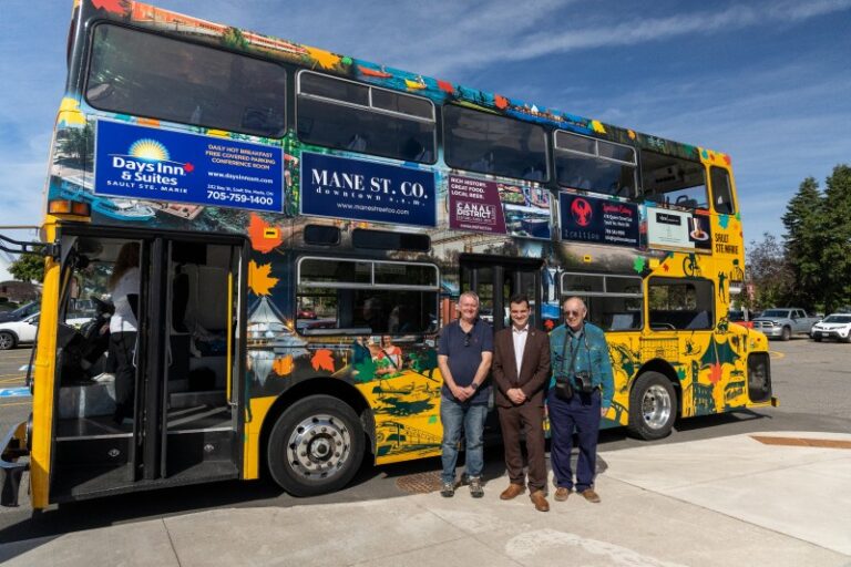 Two men and a bus