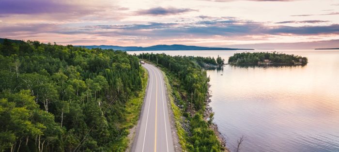 Lake Superior coastal drive